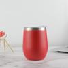 Tazza termica in acciaio inossidabile 304, Bicchiere da vino a doppia parete a forma di uovo da 12 oz, Mantiene le bevande calde o fredde.