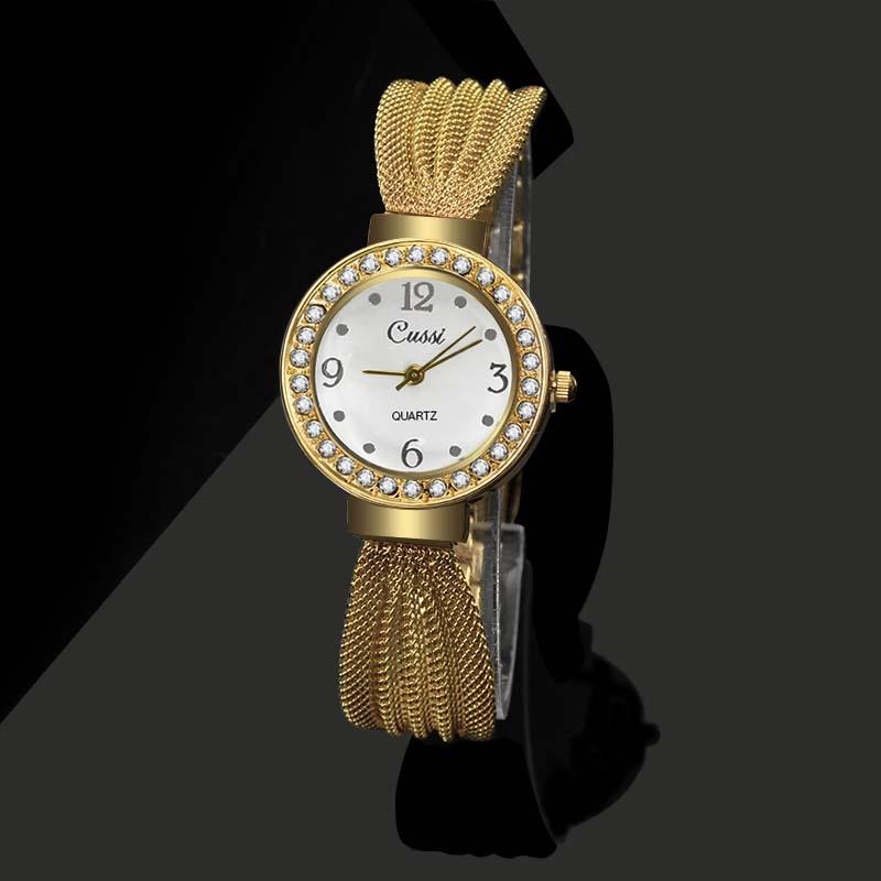 Luxury Fashion Women's Quartz Watch Version Creative Girls' Watch Fashion Mesh Strap Ladies Bracelet Watch