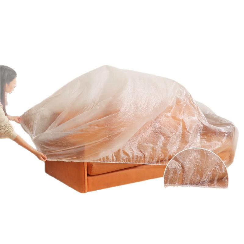 Disposable Elastic Sofa Dust Cover - Large, Dustproof Plastic Film for Furniture Protection and Decoration