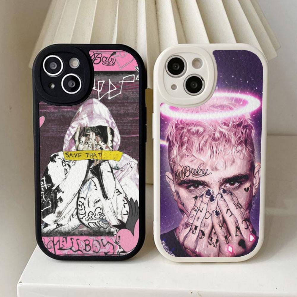 Emo Rapper Lil Peep Phone Case For IPhone 16 15 14 11 12 13 Pro Max Plus Back Leather Shell