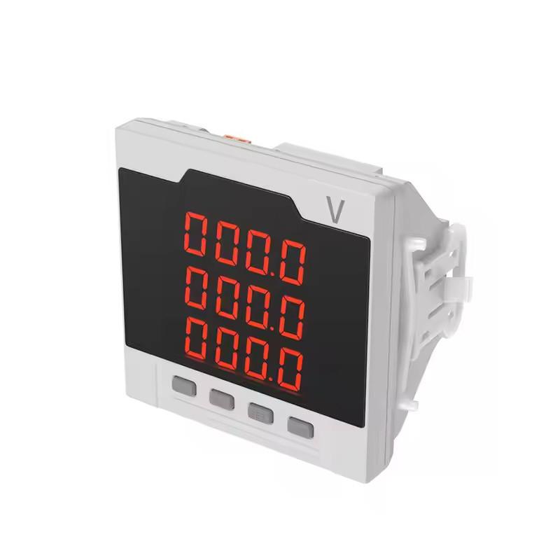 Three phase AC voltmeter size 72*72 80*80 96*96mm digital instrument for measuring AC voltage