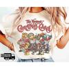 Retro Plush Christmas Carol Shirts Komi Frog and Gonzo Rizzo Christmas Tshirts Retro World Family Tour Shirts for Women