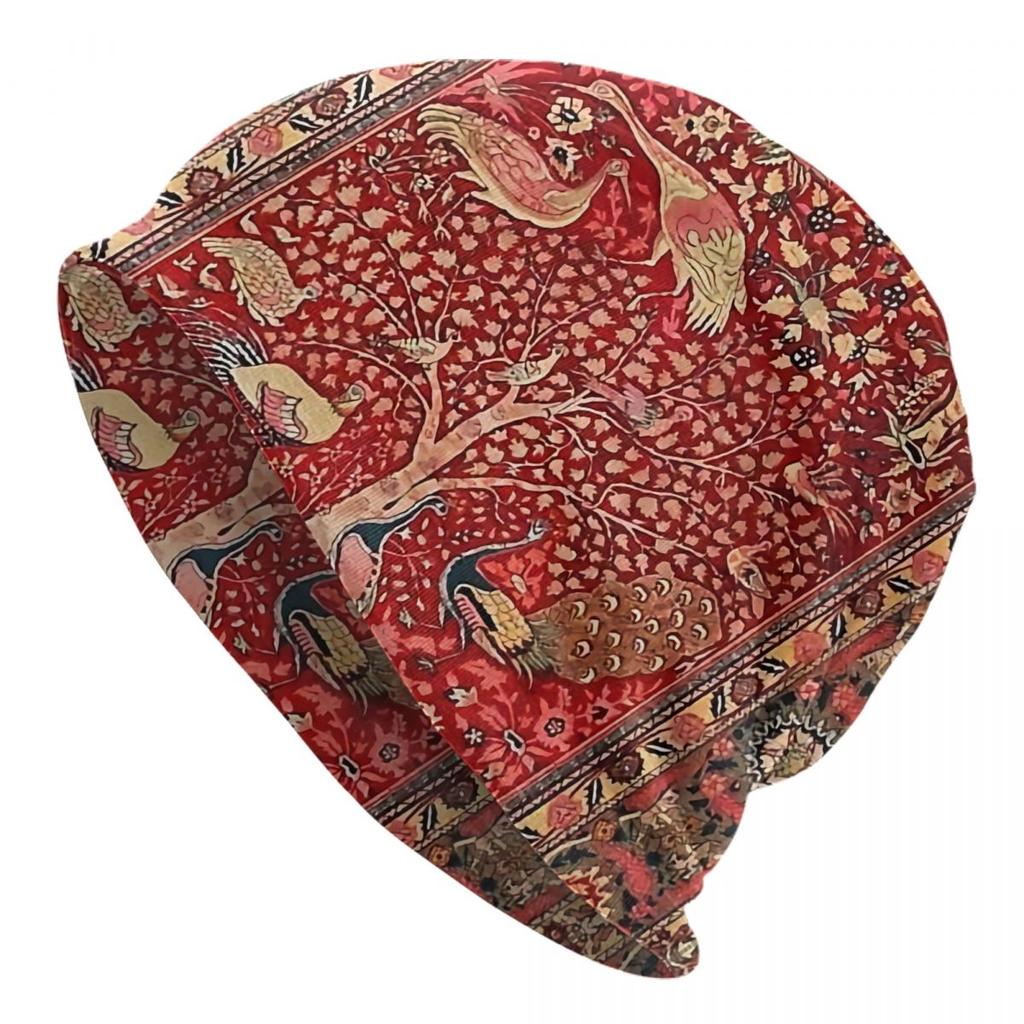 Custom Bohemian Persian Style Rug Beanie Cap  Bonnet Knit Hats  Outdoor Ski Retro Turkish Ethnic Kilim Skullies Beanies Caps