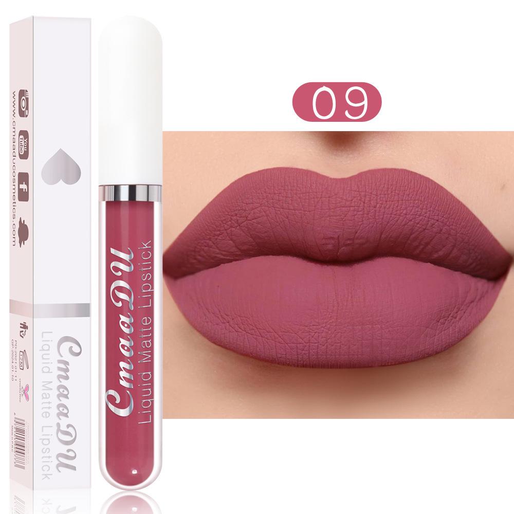 

CmaaDu 18-Color Matte Non-Stick Lip Gloss: Waterproof & Long-Lasting Lipstick 2.5ml