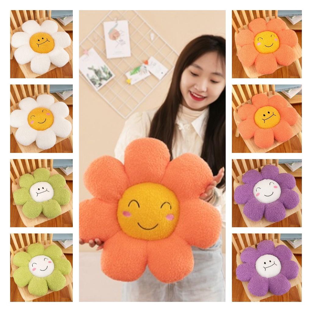 Kreatives Blumenkissen für lange Sitzstunden Ins Style Bürostuhlauflage