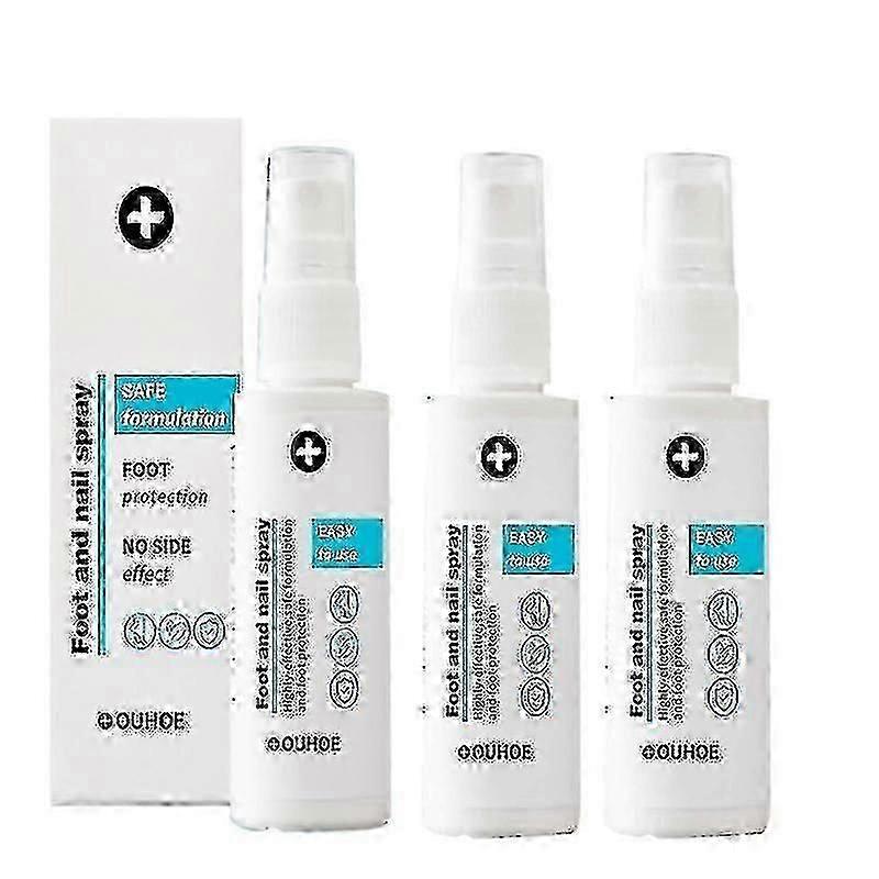 3 pezzi Spray per Piedi e Unghie, Cura dei Piedi Naturale e Potente