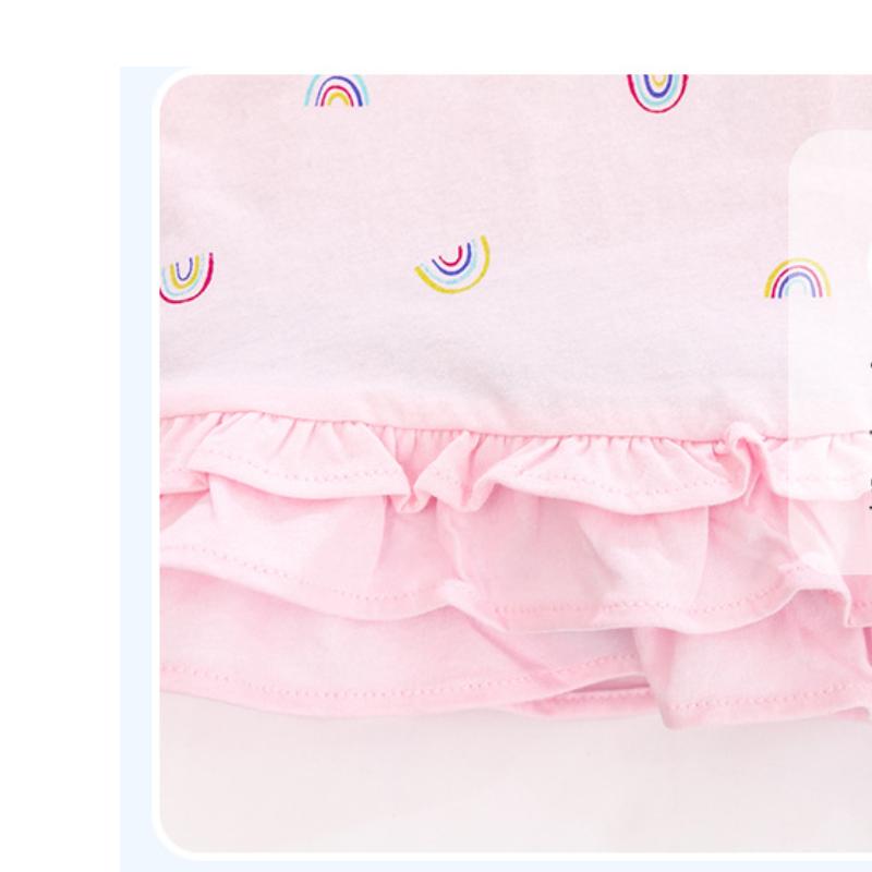 New Summer Style Cotton Princess Pink Dress for Girls Short Sleeve Children's 100% Cotton Dresses Kindergarten Uniforms