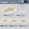 Modern Minimalist Ceiling Light Package with Smart Home Integration for Whole House