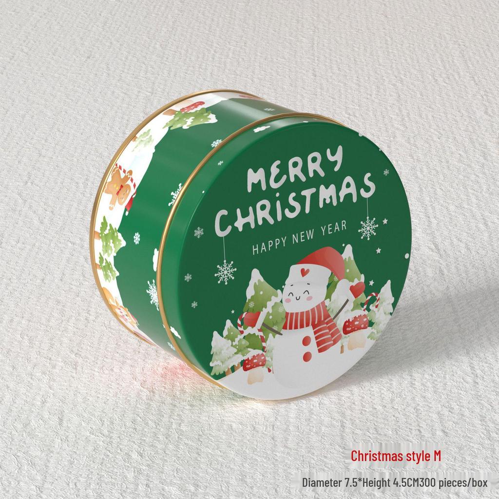 2024 Christmas Rectangle Tin Box Gift Packaging for Candy