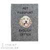 English setter, Lawerack, Laverack - Dog passport case, document case, gift for the traveller from the Art-Dog brand