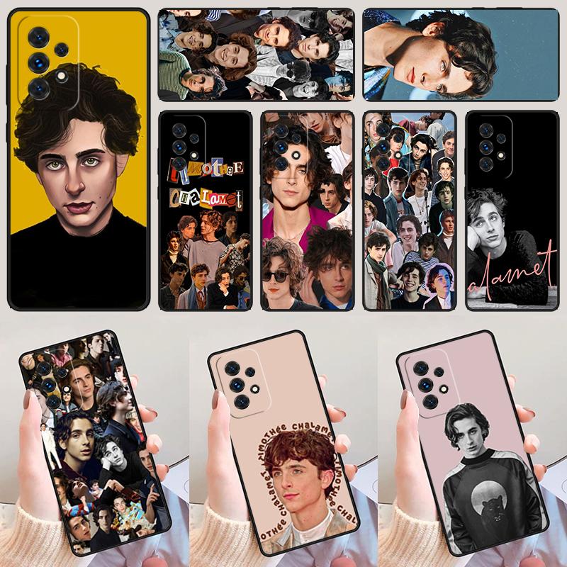 Timothee Chalamet phone case For Samsung Galaxy A42 A31 A40 A51 A71 A32 A80 A91 A52 A72 A73 A20e A21S A50 A70 A11 A12 Cover