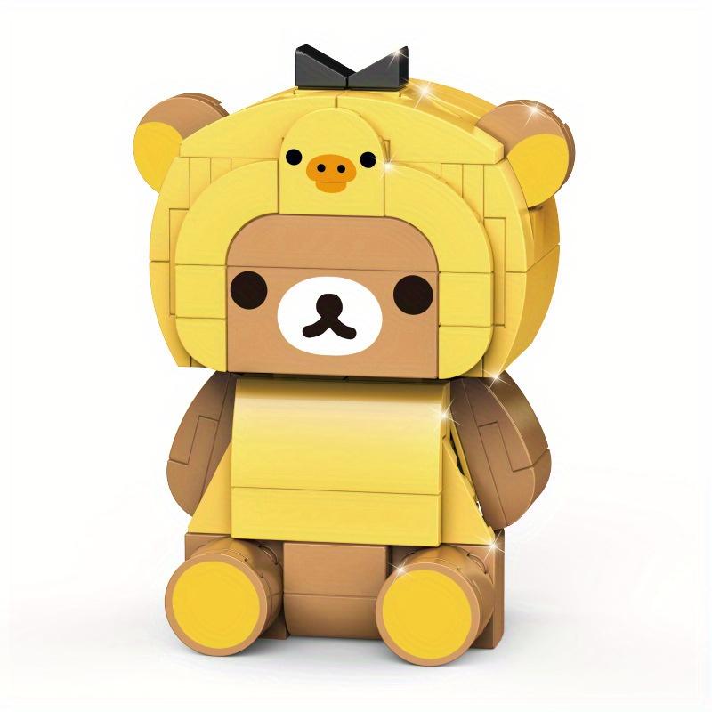 150 Particle Cartoon Bear, Small Particle Assembled Building Blocks Toy Model, Trend Creative Decoration, Gift