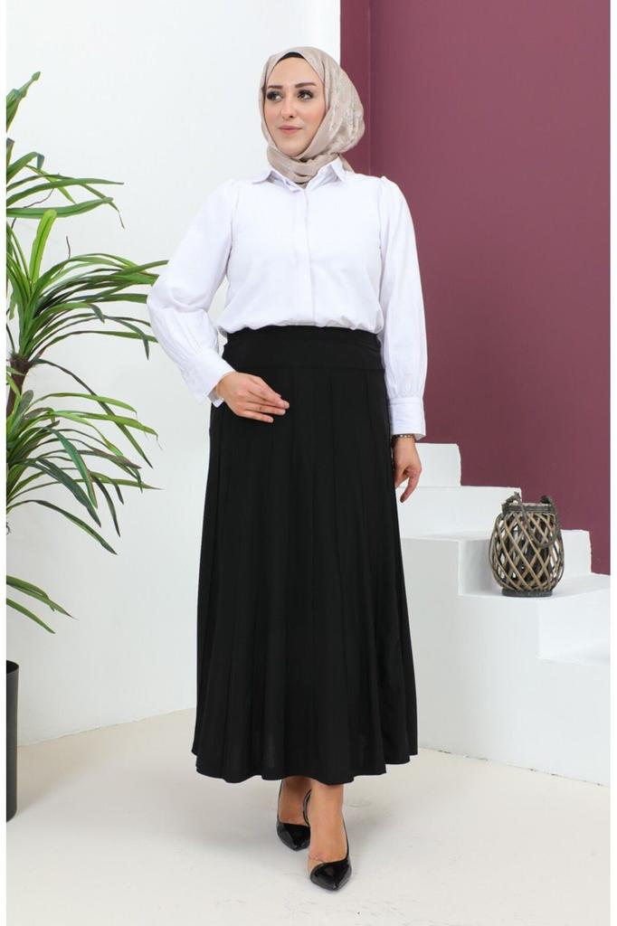 Damenstil Große Größe Rock Übergröße Sandy Çımalı Rock