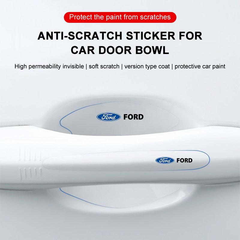 8Pc Transparent Car Door Handle Bowl Anti Scratch Protective Sticker For Ford Focus Mondeo MK1 MK2 MK4 MK3 Fiesta ST Line Kugo Transit Escape Explorer