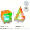 USB-wiederaufladbare LED-Pyramidenwürfel-Nachtlicht Mischfarbenwürfel Dekorative Tischlampe Nachttischlampe
