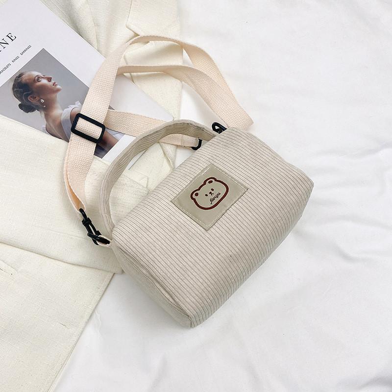 Trendy Corduroy Handbag For Women Fashionable Casual Crossbody Bag 2023 Design
