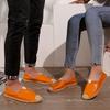 Pánské prodyšné espadrilky Módní rybářské boty Plochý spodní díl Nazouvací Ležérní boty s gumovou konopnou lanovou podrážkou Pro každodenní nošení