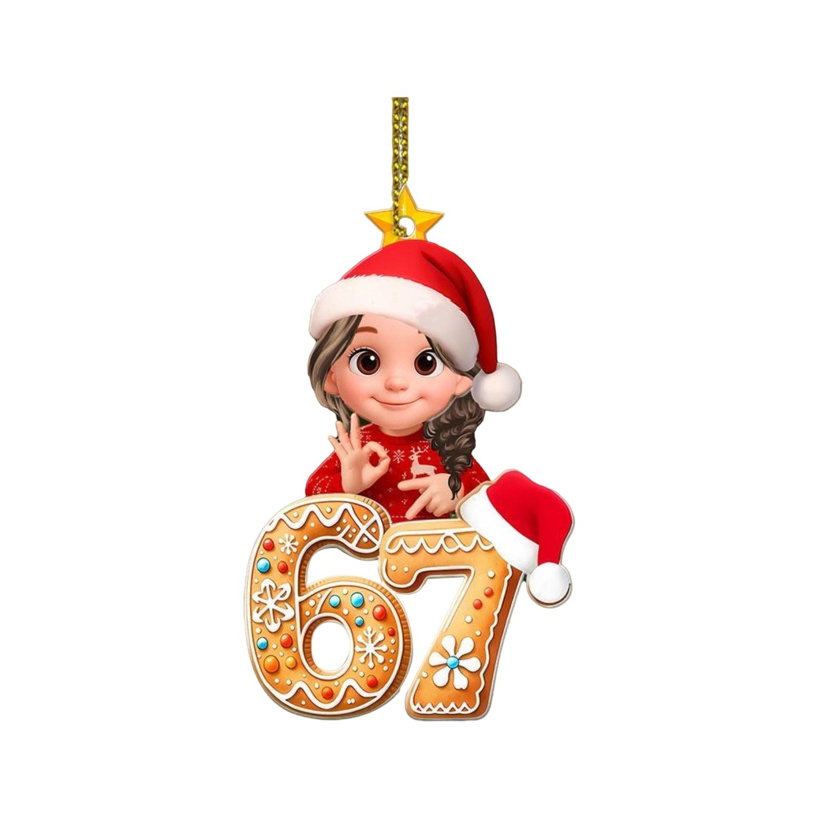 

2D Рождественский Подвесной Декор Бирка на Елку Тематическая Вечеринка Поделки Украшение One Size