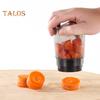 Vegetable Chopper Dicing & Slicing Food Processor for Fruits Soft Veggies Space-Saving Manual Kitchen Cutter with Stainless Steel Blades