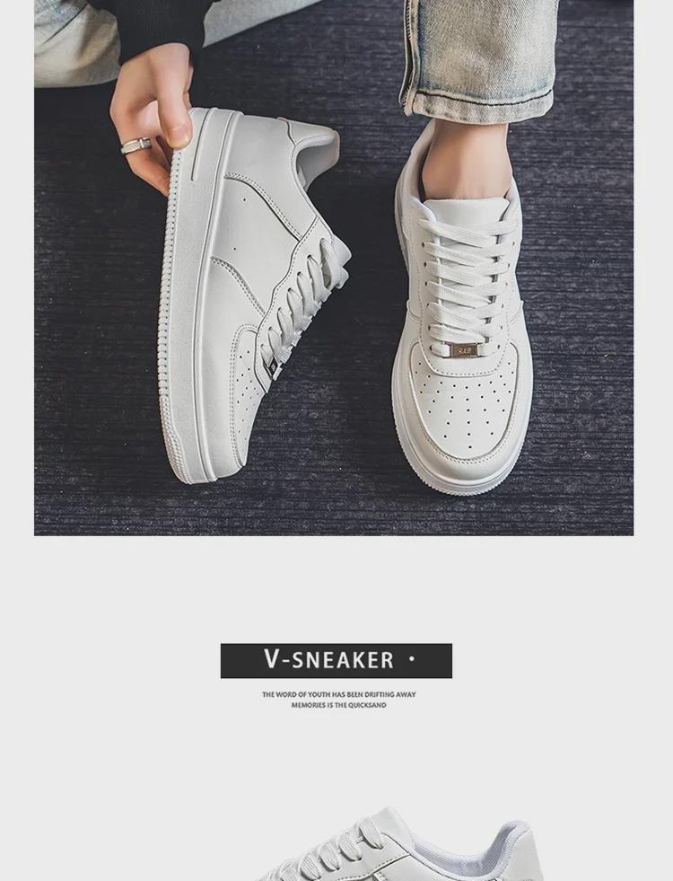 Men's Breathable Black Casual Summer Shoes - Air Force-Inspired Trendy Sports Footwear