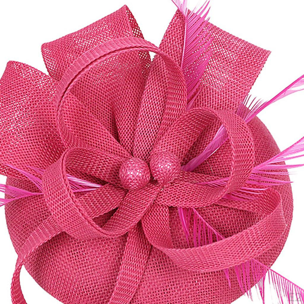 1920s Feather Fascinator Church Hair Clip Headpiece Hat