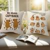 Anime CCapybara Cartoon Cute   Pillow Cushion Cover Pillowcase Living Room Sofa Home Decor Customized