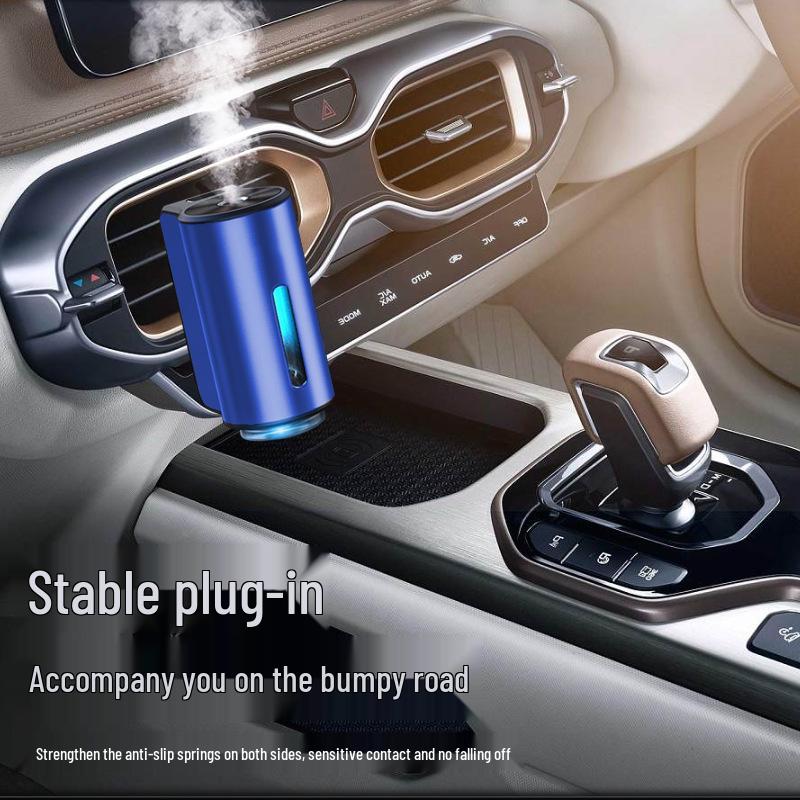 Portable USB Rechargeable Car Air Vent Aroma Diffuser with Built-in Battery and Adjustable Three-Speed Smart Spray