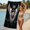 Beach Towel with Club Atlético River Plate Pattern - soft,absorbent,machine washable Lightweight&Modern,swimming,Travel Essentials