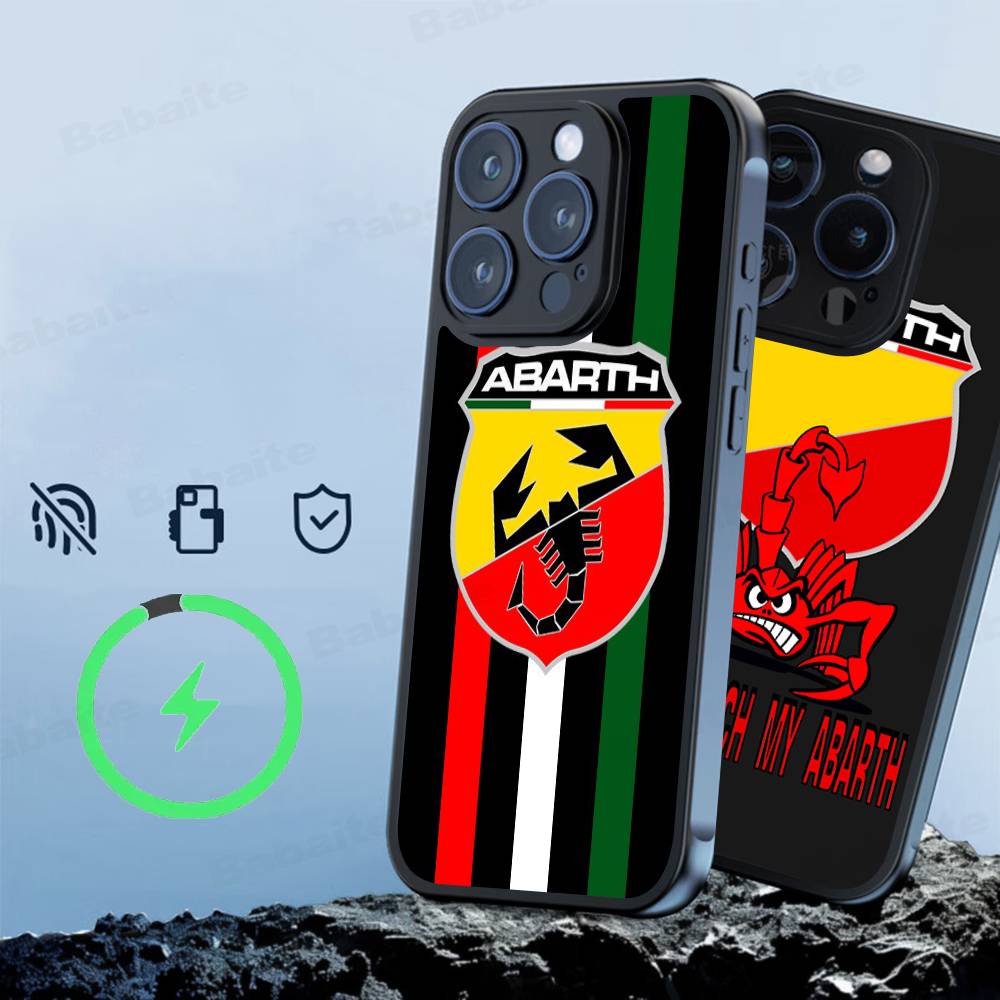 A-Abarth LOGO For Magsafe Magnetic Phone Case For IPhone 17 16 Pro Max 15 Plus 14 13 12 11 Cover