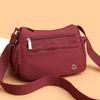Middle-aged Mother's Bag - Simple and Lightweight Zipper Bag with Large Capacity, Single Shoulder Crossbody Bag