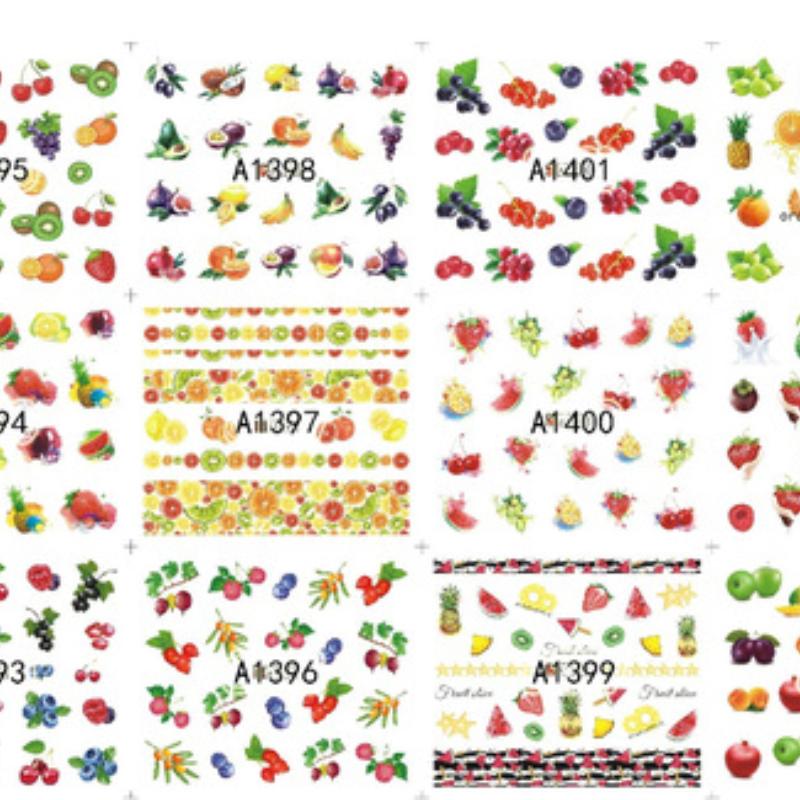 

Water Nail Stickers Butterfly Black Colorful Black Border Flowers Designs Sliders for Nail Decals DIY Manicure Decoration