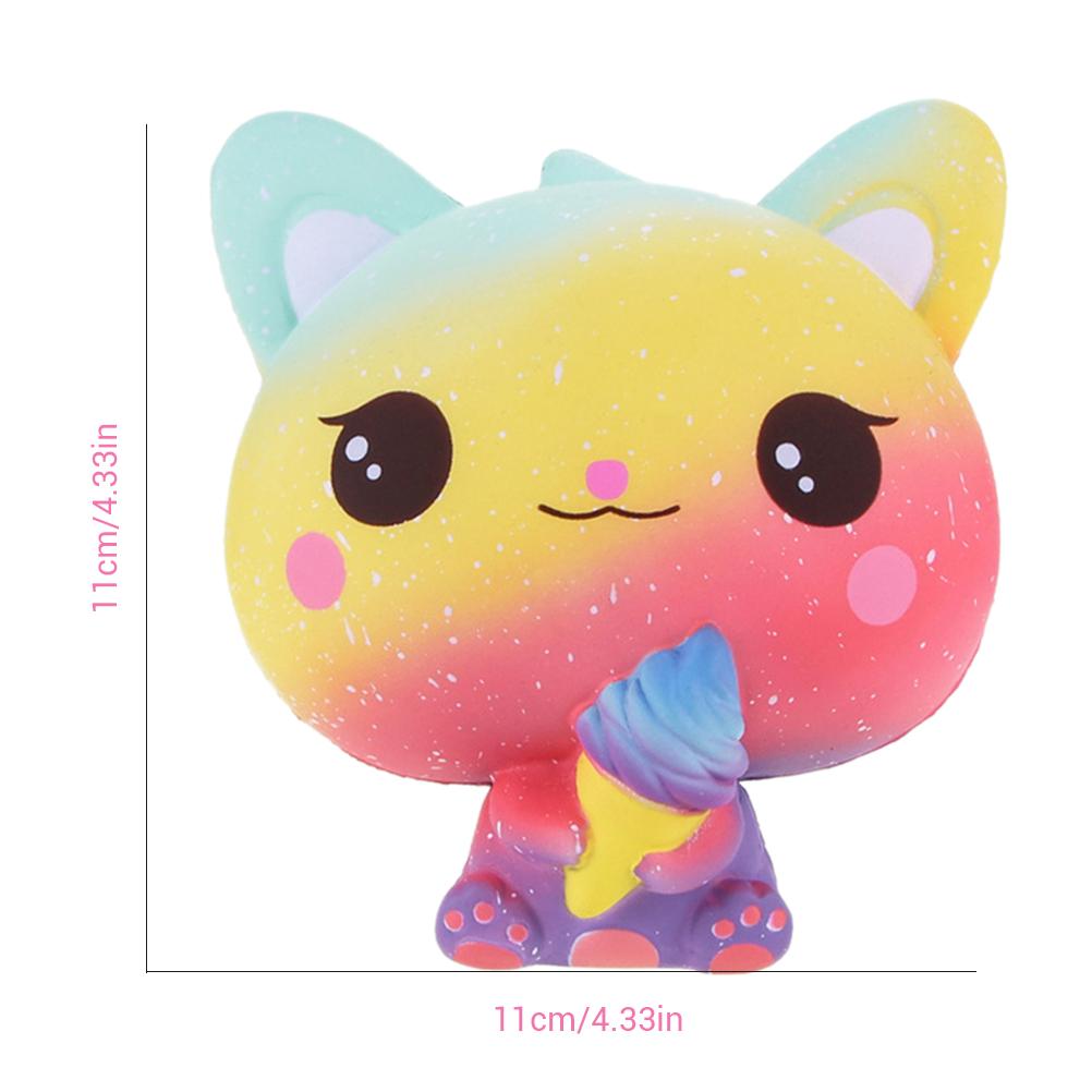 Squishy Slow Rebound Ice Cream Cat Doll Toy Squeeze Stress Reliever Decompression Toys For Children