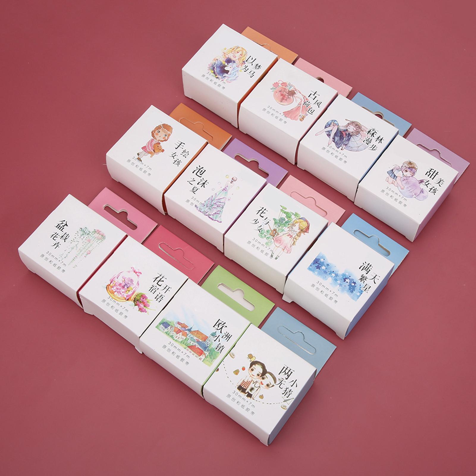 

Washi Tape 30mm Wide Manual Decorative DIY Sticker Reusable Tape for Diary Notebook