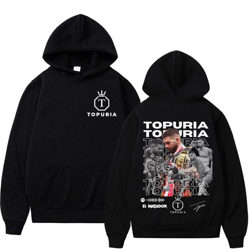 Merchandising Limitato El Matador Ilia Topuria Felpe Uomo Donna Casual Felpe di Alta Qualità Moda Retro Pullover Oversize