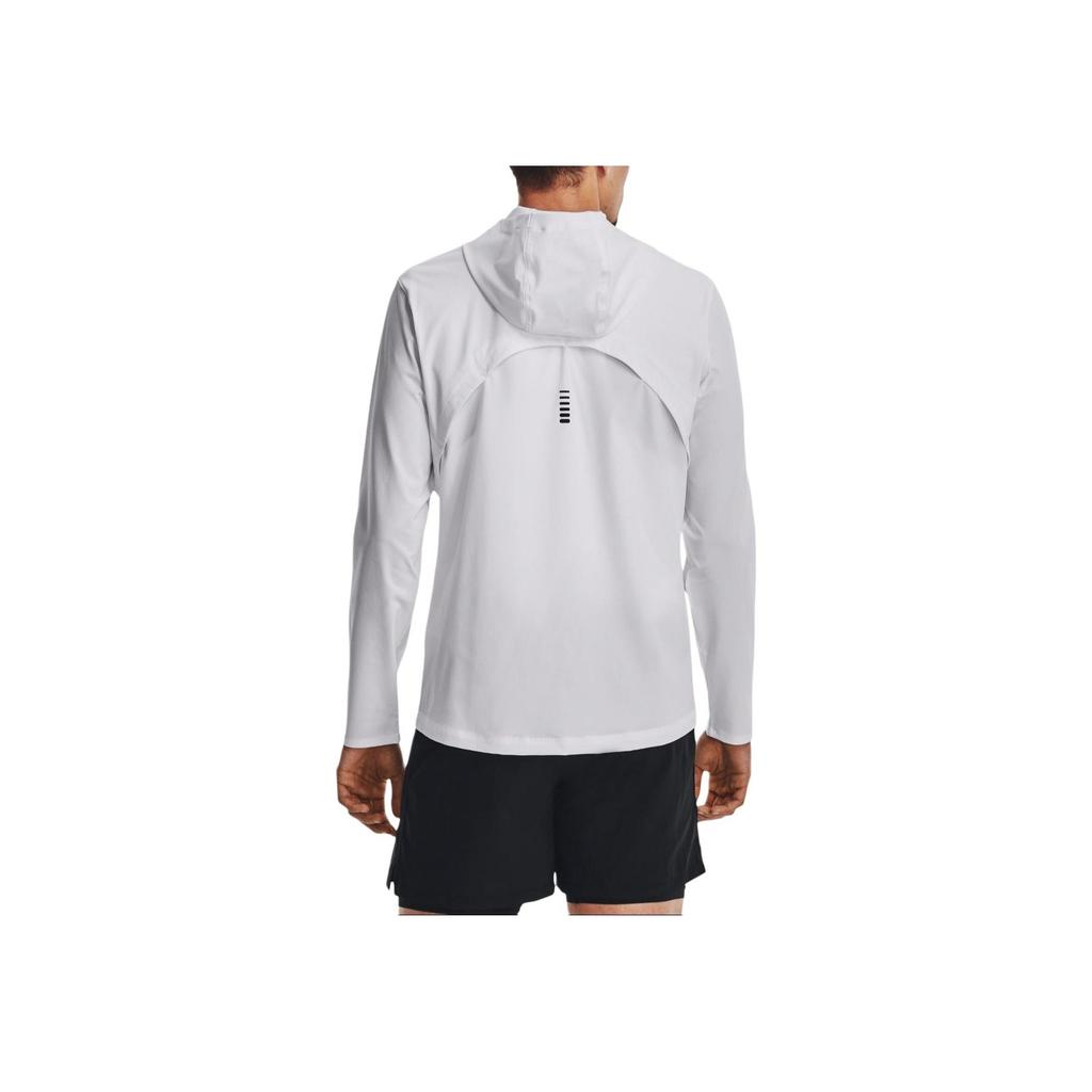Under Armour Sun Protection Series Embroidered Logo Hooded Jacket Men Jackets White 1376794-100
