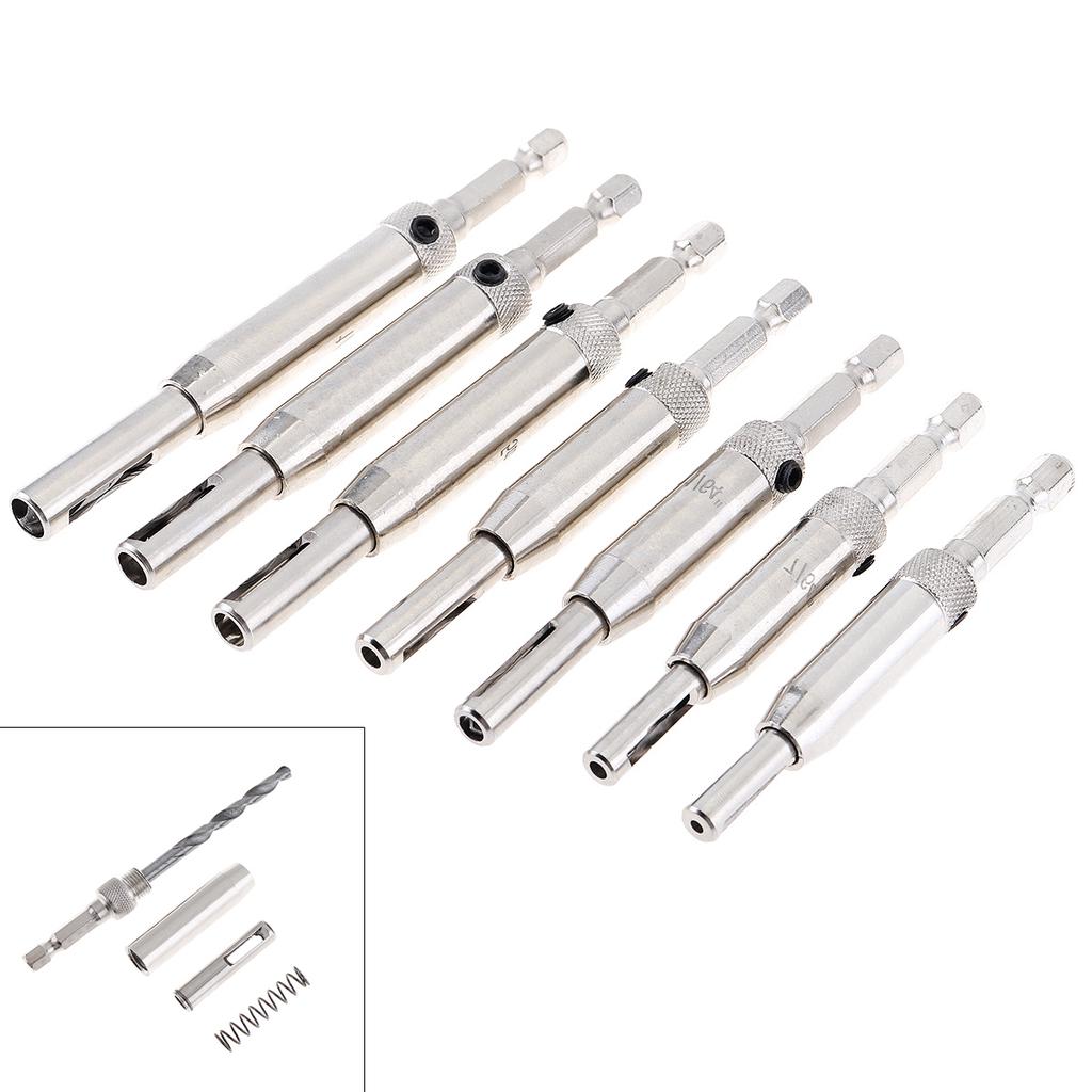 Hinge Tapper 7Pcs Hinge Opener Hole Puncher Hinge Tapper Hex Drill Bit Set 5/64 7/64 ...
