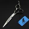 6.0 Inch, Freelander Sword Type, Knife Head Dragon Pattern Personality, Hair Scissors, Hair Scissors, Flat Scissors
