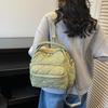 Women Quilted Sling Backpack Convertible Shoulder Bag Crossbody Purse with Handles Handbag for Travel Work Daily Errands