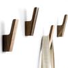 Nordic Wall-Mounted Wood Hook & No-Drill Shelf for Entryway/Bathroom/Bedroom