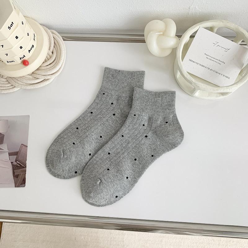 Sock Short Tights White Dot Women's Tights Solid Color Spring/Summer Simple and Versatile