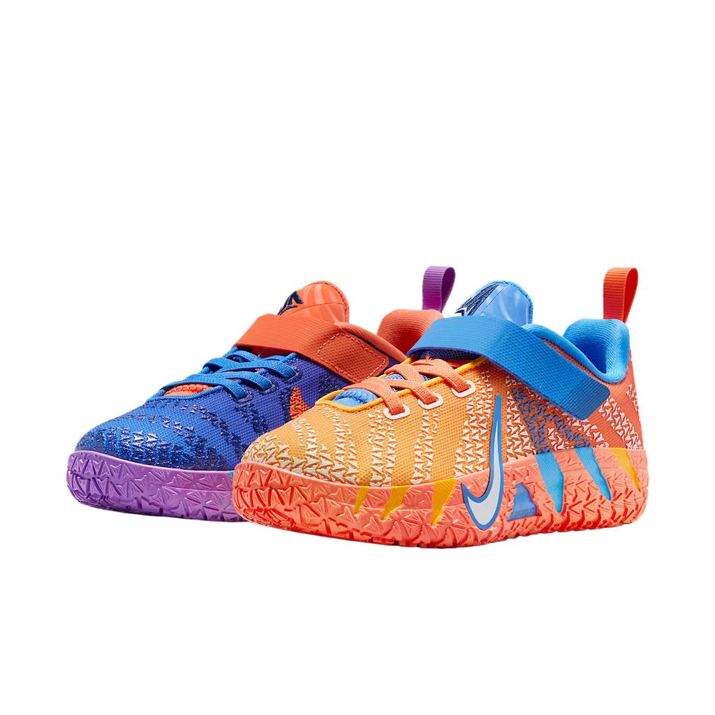 Nike Ja 3 PS Gravity Dětské tenisky Modrá Modrá-Křišťálová Trávník-Oranžová IO9419-400