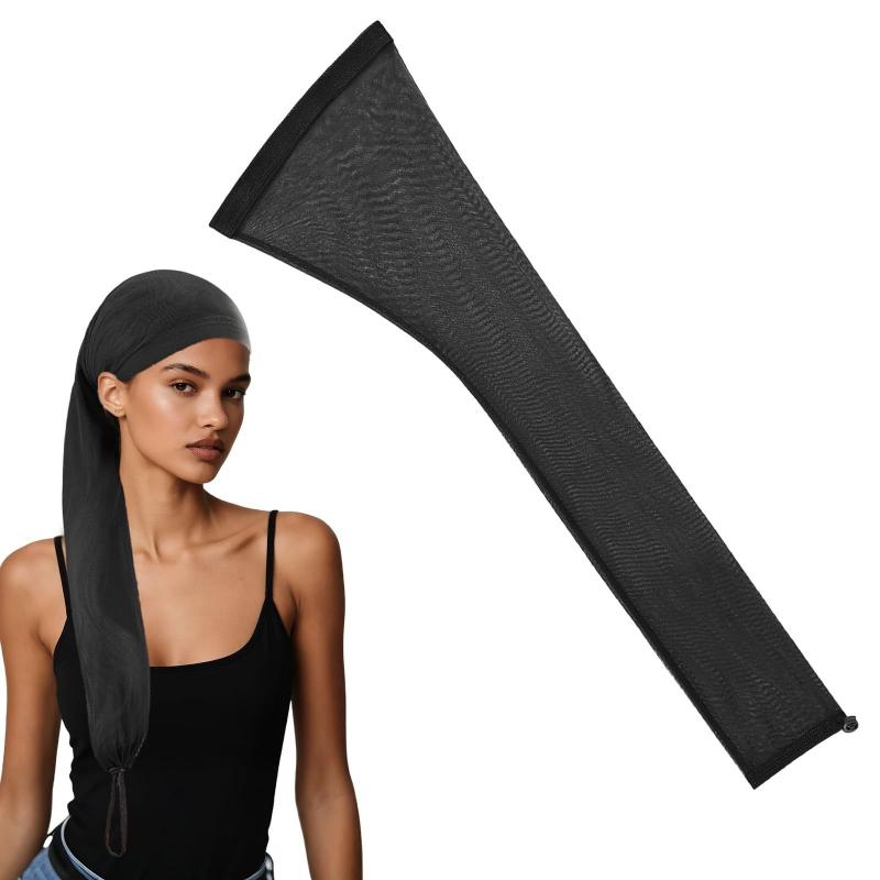 Hair Weave Sleeve For Locs Soft Strechy Hair Wraps Breathable Dreadlock Hair Cap Extra Long Tube For Haircare Top Sleep Wig Cap