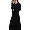 Temperament elegant style knitted sweater set women's winter new design pleated skirt sweater two-piece set women