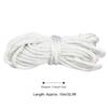White Pull Cord Nylon Starter Rope Durable Recoil Starter Rope for GX160 Recoil Starter Chain Saw