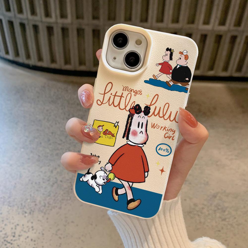Japanese Ins Cartoon Animation Character for Apple 16 Mobile Phone Case for IPhone15 New 14plus Female 12/14