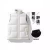 Vest Autumn and Winter Outer Wear Cotton Vest Large Size, Stand-up Collar Cotton Vest, Fattened and Enlarged Warm Vest Jacket