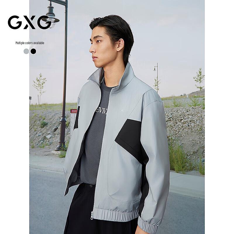 GXG Men's Stand-Collar Bomber Jacket