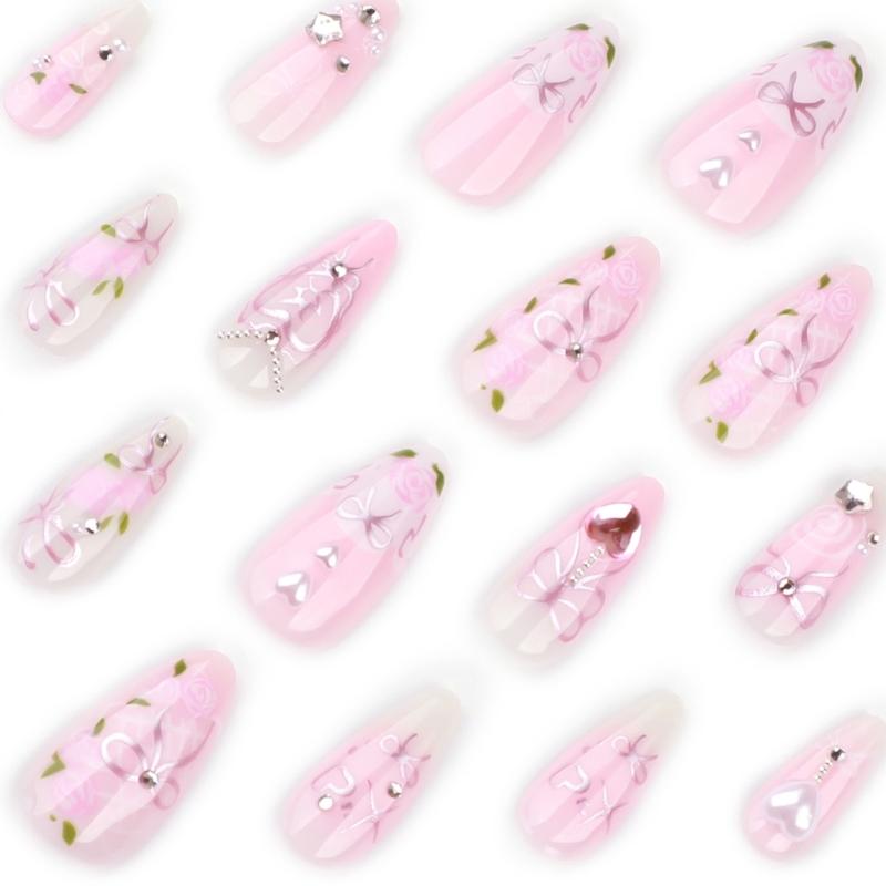 Press On Nail,Fake Nail Stick Glues On Nail False Nail Acrylic Nail Artificial False Nail for DIY Nail Art Designs