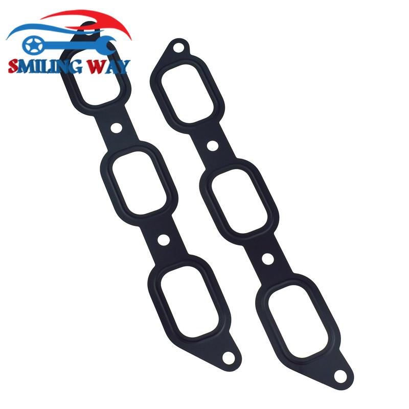 LR041681 2 Pcs Car Intake Manifold Gasket Set For Land Rover Discovery Range Rover LR4 & Jaguar XE XF XJ F-type 3.0L 5.0L V6