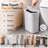 Odor-Free Waterproof Garbage Bin Slim Narrow Gap Living Room Dustbin  Home Use
